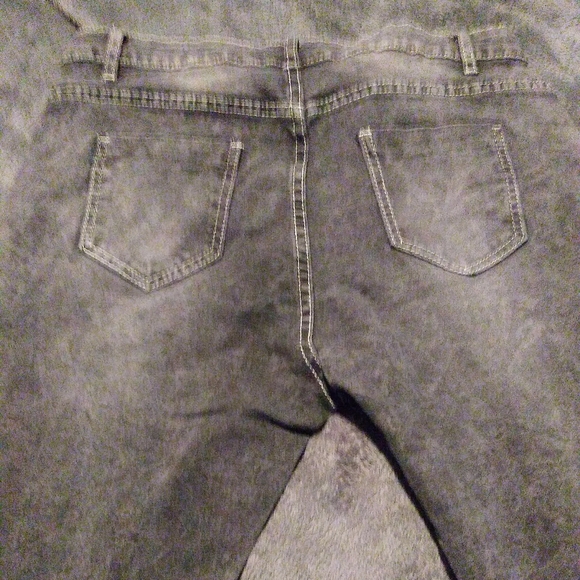 *SOLD* Gray retro slim fit flare jeans - Picture 6 of 6